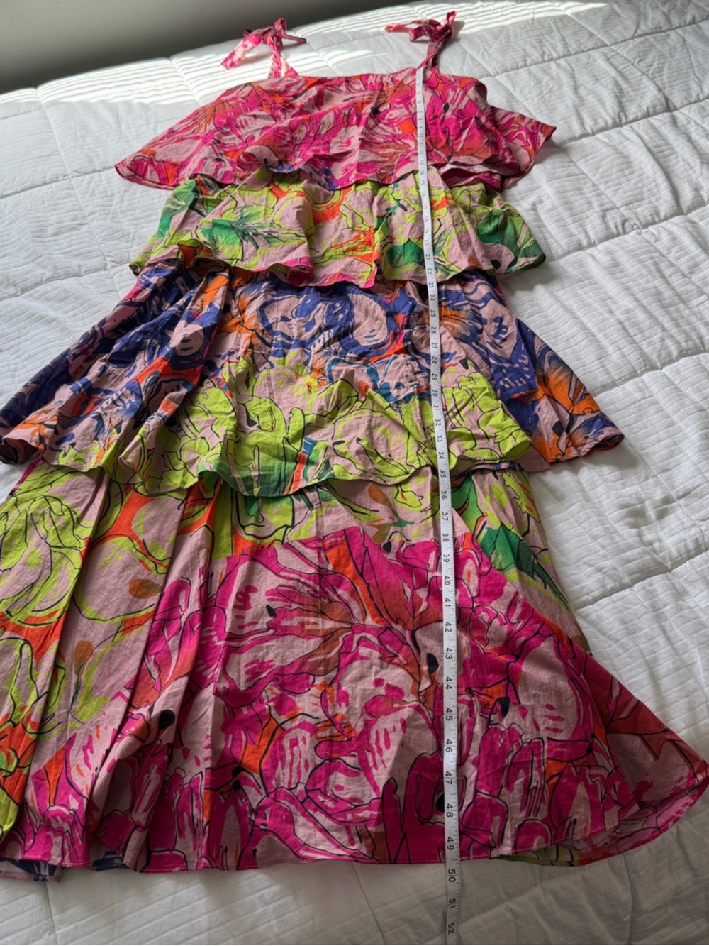 Anthropologie Multicolor Tiered Floral Maxi Dress - Picture 5 of 7